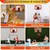 Indoor Mini Basketball Hoop Set Over Door Basketball Hoop with 4 Inflatable Balls Electric Audio Scorer Foldable Basket Gift for Kids and Adults