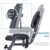 Folding Exercise Bike, Fitness Upright and Recumbent X-Bike with 10-Level Adjustable Resistance, Arm Bands and Backrest
