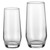 Drinking Glasses Set, 16-Piece Crystal Glass Cups, Elegant Mixed Glassware Set, with 8 Pcs 18.26 Oz Highball and 8 Pcs 11.5 Oz Cocktail Drinkware for Kitchen, Beer, Smoothie, Juice, Soda, Wine