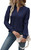 Women Tops Blouse Causal Shirts Puff Long Sleeve Tunic V Neck