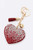 Iconic Rhinestone Heart Pillow Key Chain