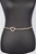 Dainty Rhinestone Heart Charm Chain Belt