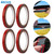 4 Rolls Car Double Sided Tapes Heavy Duty Double Sided Foam Tapes Strong Mounting Adhesive Tapes For Cars Truck Automotive 9.8FT/Roll