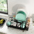 2-Tier Collapsible Dish Rack with Removable Drip Tray