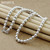 DOTEFFIL 925 Sterling Silver 6mm Smooth Beads Ball Chain Necklace For Women Trendy Wedding Engagement Jewelry Free Shipping