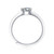 Moissanite Pure Heart Ring 925 silver ring holder adjustable