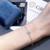 0.5CT Moissanite Bracelet For Women 925 Sterling Silver Gold Plated Bezel Set Solitaire Bracelet link DF Color VVS Clarity Moissanite Anniversary Birthday Gift