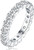 Moissanite Rings Sterling Silver Eternity Stackable Ring