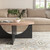 35 Inch Modern Retro Round Coffee Table for Living Room and Bedroom