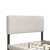 Queen Size Upholstered Platform Bed,No Box Spring Needed, Velvet Fabric,Beige
