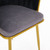 Living Room Chairs,Velvet Makeup Vanity Chair with Back Arm Modern Bedroom Accent Chair Elegant Comfy Single upholstered Chair with Gold Metal Legs(2 SET)