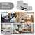3-in-1 Convertible Futon Multi-Functional Sofa Bed Adjustable Reading Chair with Modern Linen Fabric