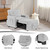 3-in-1 Convertible Futon Multi-Functional Sofa Bed Adjustable Reading Chair with Modern Linen Fabric