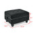 U shape Modular Sectional Sofa,DIY Combination,includes Two Single Chair ,Two Corner and Two Ottoman,Black Velvet.
