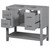 [Cabinet Only] 36" Gray Modern Bathroom Vanity with USB