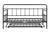 Metal Frame Daybed with trundle
