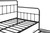 Metal Frame Daybed with trundle