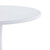 Modern 23.6'' Diameter Solid Metal Base White Round End Table