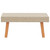Patio Coffee Table Poly Rattan Beige