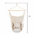 Hammock Chair Distinctive Cotton Canvas Hanging Rope Chair with Pillows Beige