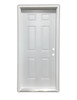 Extreme Exterior Door | 6-5/8" Vinyl Cladd Frame | Left-Handed In-Swing | 36" 6 Panel Slab