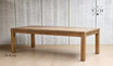 A long side perspective of the table, showcasing its 2.5m length