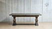 The table in its compact form at 210cm, suitable for intimate dining