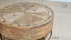 Close-up view highlighting the quality of the oak wood used in the Darcy Coffee Table