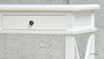 Image showing the smooth texture and finish of the Hampstead Console’s top surface in satin white.