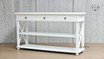 Image capturing the symmetrical design of the Hampstead Console’s front view, emphasizing its elegant lines
