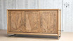 Close-up of the Darcy Oak Buffet/Sideboard, highlighting its design and parquetry work