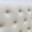 Close-up image showing the intricate diamond tufting detail and quality stitching