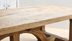 Long side zoomed perspective of the Trailbridge Dining Table, ideal for spacious dining rooms.