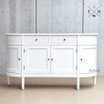 Image capturing the symmetrical design of the Louis Petite Buffet’s front, emphasising elegance