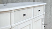 Close-up of the edge detailing on the Louis Petite Buffet, accentuating its fine craftsmanship.