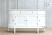 Front view of the Louis Petite Sideboard showcasing its elegant design and modern finish