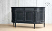 Stand-alone side profile of the Louis Buffet Petite, showcasing its height and design.