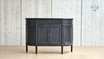 Full-length side view of the Louis Buffet for a sleek profile showcase.