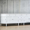 Close Up angled view of the Louis 3m Sideboard, giving a comprehensive look at its design