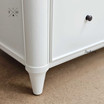 Close-up of the leg design featuring the unique and stable construction.