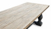 The top profile of the Parkhouse Double Pedestal Dining Table highlights its architectural double pedestal base and premium oak finish. Built for longevity and everyday living, it offers exceptional stability while creating a sophisticated focal point in any dining space.