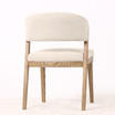 Rear view of the Stanton Dining Chair featuring solid wood construction, crafted for durability and modern dining spaces.