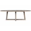 Ovalis 240cm Dining Table in brushed oak front view large oval timber dining table