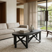 Modern Hamptons coffee table in sophisticated black finish