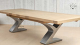 Quinn Dining Table: Where durability meets design, featuring an extendable top and metal base.