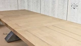 Quinn's modern dining solution: A table that extends to 350cm, offering both beauty and functionality.
