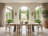 Quinn large extendable dining table 350cm styled for entertaining modern timber dining table with metal base