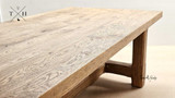 Texture of the natural oak on the Trailbridge Table’s top, highlighting quality