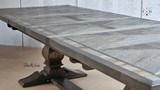 Zoomed-in detail showing the extendable sections of the table, emphasizing the precision and ease of extension