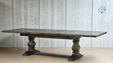 Side view of the table mid extension, showing its beauty and craftsmanship